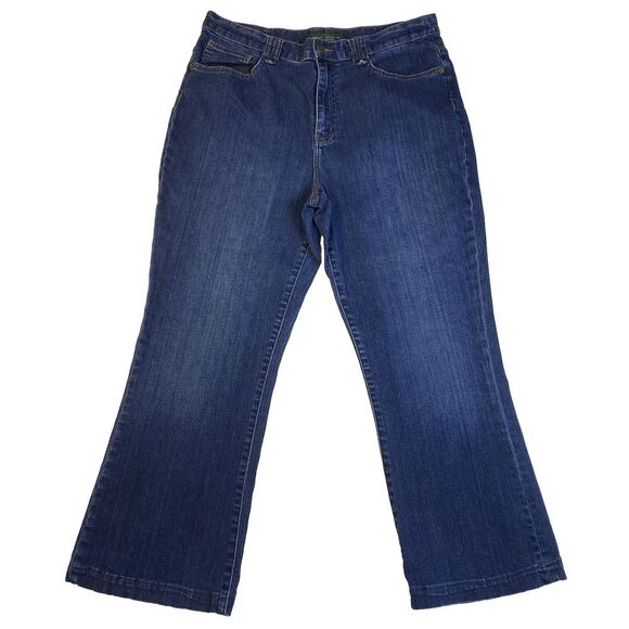 LRL Ralph Lauren‎ Jeans Denim Classic Straight Leg Stretch Size 12 Short 32"x25" - Picture 1 of 6